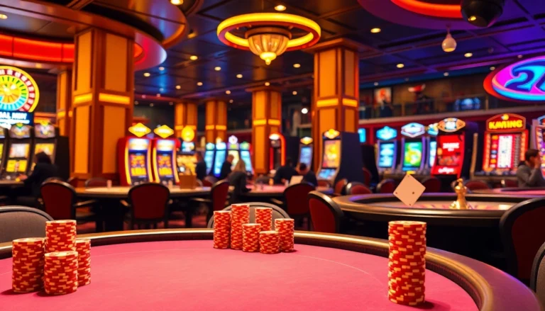 Experience exhilarating Kkwin action at the poker table with vibrant chips and roulette excitement.